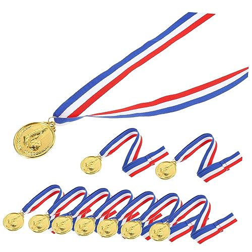 Anneome 12 Stück Fußballpokal Medaillen Fußballmetalle Für Studentenwettbewerbe Medaillen Fußballauszeichnungen Für Studentenförderungsmedaillen Fußballmedaillen Metallmedaillen von Anneome