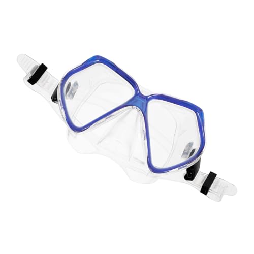 Anneome Taucherbrille schwimmbrilen schwimmen brille praktische Schwimmbrille Brille zum Schwimmen leichte Schwimmbrille tragbare Schwimmbrille Tauchen Maske Einstellgurt Blauer Rahmen von Anneome