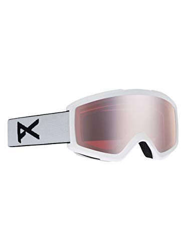 Anon Herren Helix 2.0 with Spare Snowboardbrille, White/Silver Amber, One Size von Anon