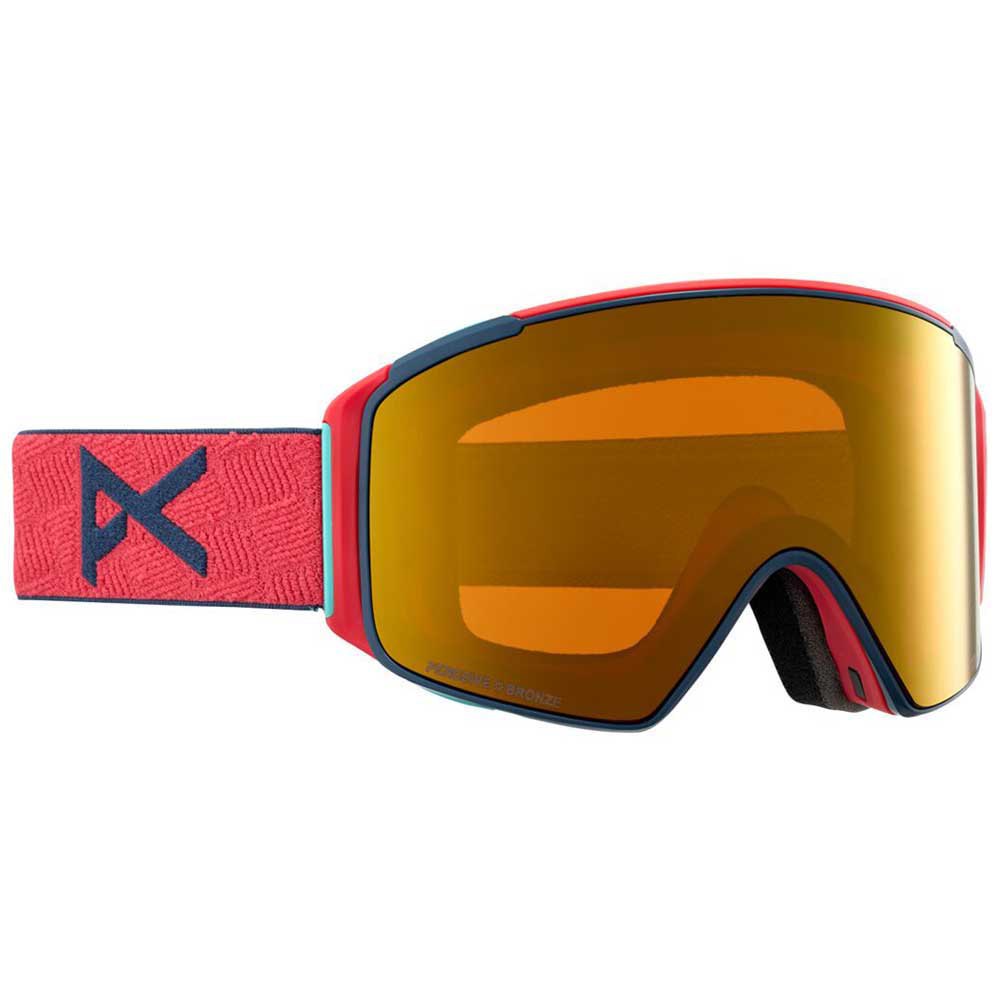 Anon M4s Cylindrical Ski Goggles Rot Perceive Sunny Bronze/CAT3 - Perceive Cloudy Burst/cat1 von Anon