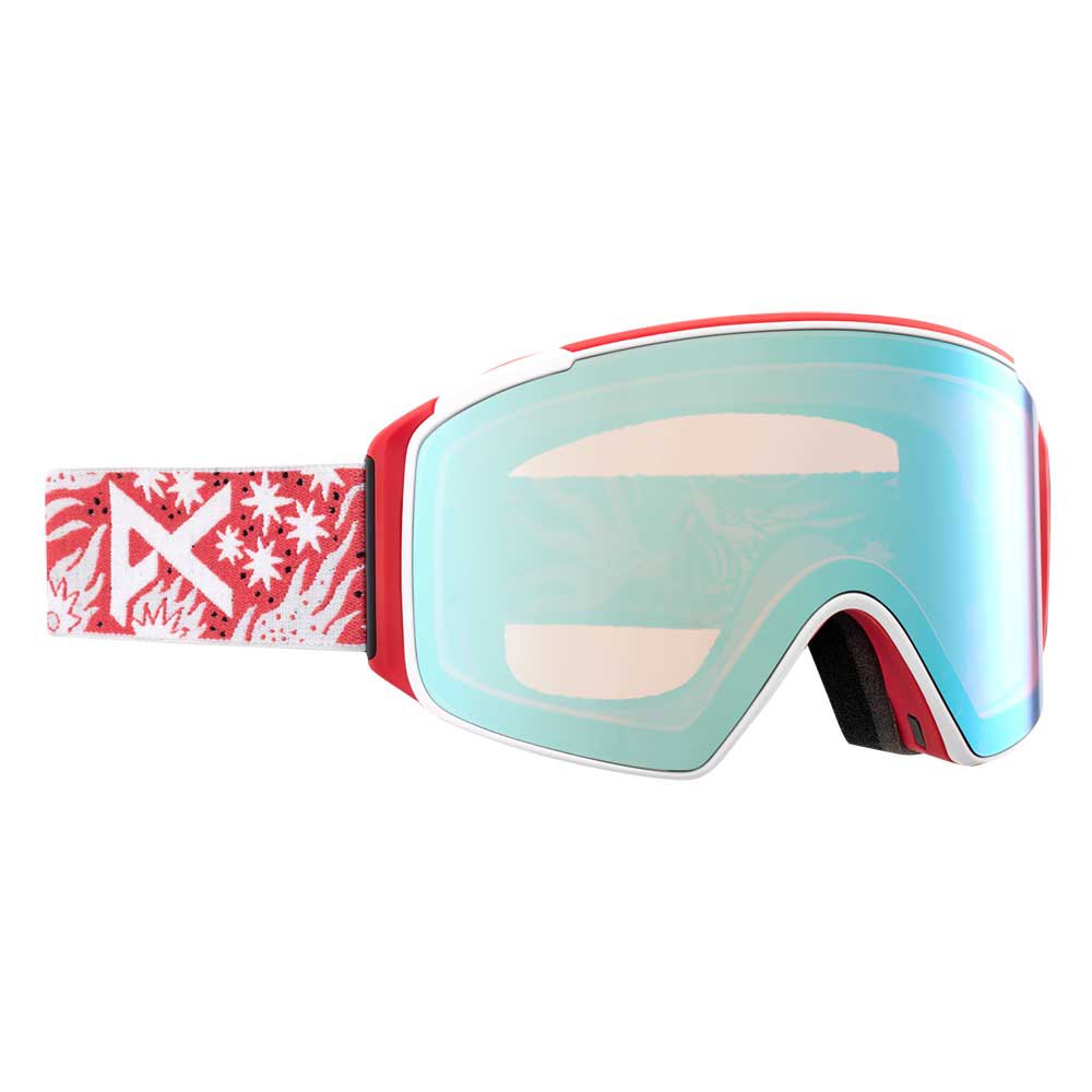 Anon M4s Cylindrical Ski Goggles Rot Perceive Variable Blue/CAT2 - Perceive Cloudy Pink/CAT1 von Anon