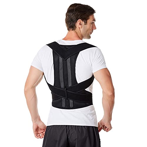 Großer Haltungskorrektor, Rückenstützgürtel für Damen und Herren, Rückenstütze, verstellbar, bequemer Geradehalter für Wirbelsäule, Rücken, Nacken, Schlüsselbein, Schulterschmerzlinderungskorrektor von AnraM