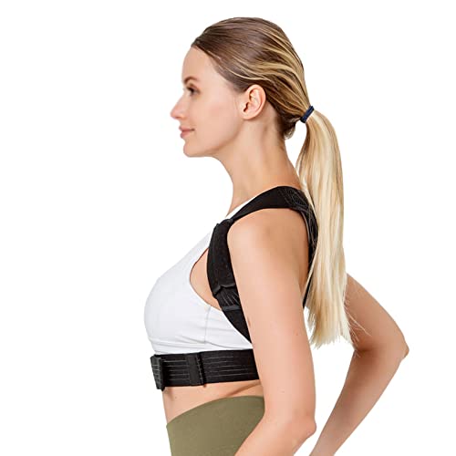 Haltungskorrektur-Rückenstütze, bequemer Lordosenstützgürtel, Buckel-Haltungskorrektur für Nacken, Schulter, unterer und oberer Rücken, Schmerzlinderung, korrigierender Korrektor (Größe: S) Better von AnraM
