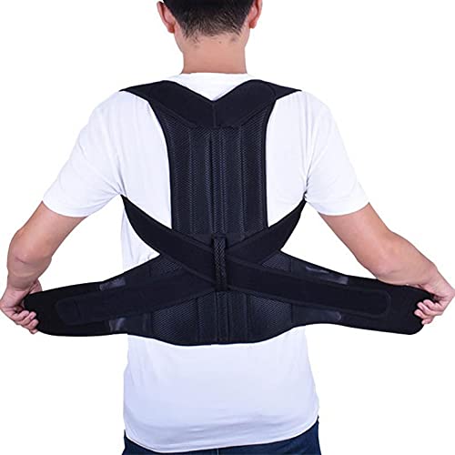 Haltungskorrektur für Männer und Frauen, Dekompressions-Rückenstütze zur Unterstützung des Schlüsselbeins, verstellbarer Rückenglätter, der Schmerzen im Nacken, der Lendenwirbelsäule und der Schulter von AnraM