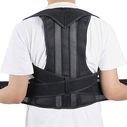 XS-5XL Plus Size Rückenbandage, Haltungskorrektur für Männer und Frauen, verstellbare aufrechte Rückenstütze, Glätteisen, verhindert Skoliose, verbessert den Buckel-Korrektor (Größe: 3XL) Better life von AnraM