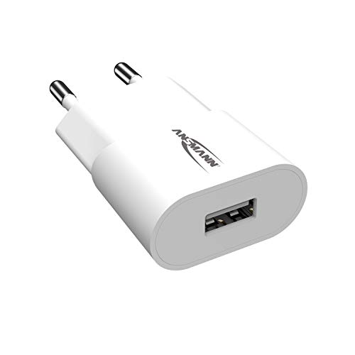 ANSMANN USB Ladegerät 5W 1A, Traveller USB Power Adapter / Netzteil besonders geeignet für Apple iPhone, Samsung Galaxy, Huawei, Xiaomi, Tablet, GoPro, e-Book Reader, etc, único von Ansmann