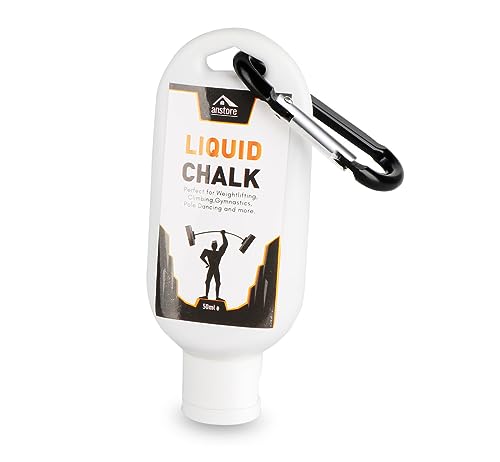 Anstore Liquid Chalk 100ml,Flüssigkreide für Gym&Sports,Turnen,Klettern,für Schwitzige hände,2 Flaschen(Jede Flasche/50ml) von Anstore