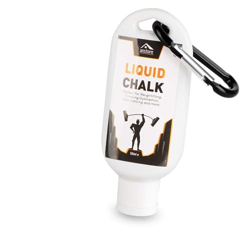 Anstore Liquid Chalk 150ml,Flüssigkreide für Gym&Sports,Turnen,Klettern,für Schwitzige hände,3 Flaschen(Jede Flasche/50ml) von Anstore