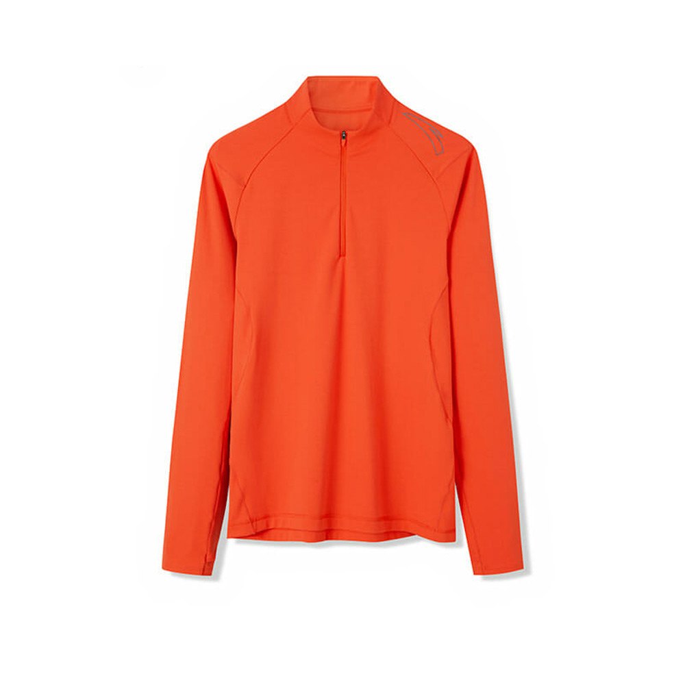 Anta Running Half Zip Long Sleeve T-shirt Orange XL Mann von Anta