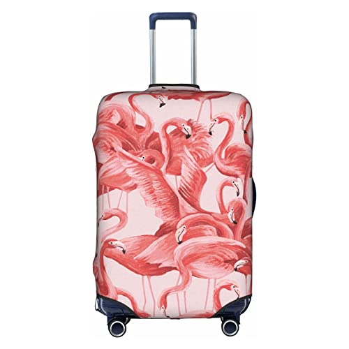 Anticsao Flamingo Reisekoffer, staubdicht, Gepäckschutz, Gepäckkoffer, Zubehör, Urlaub, weiß, M von Anticsao