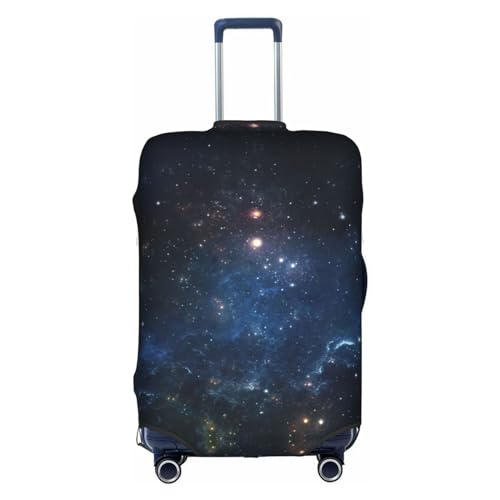 Anticsao Galaxy Space Bedruckte Gepäckabdeckung Kofferabdeckung Elastisch Reisegepäckschutz Spandex Passend für 45,7-71,1 cm Gepäck, weiß, L von Anticsao