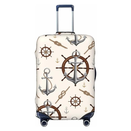 Anticsao Vintage Marine Gepäckabdeckung, waschbare Kofferbezüge, modische Gepäckhüllen, kratzfester Koffer-Schutz, Anker mit Seil, Größe M, 1 Anticsao Vintage Marine Gepäckabdeckung, waschbare Kofferbezüge, modische Gepäckhüllen, kratzfester Koffer-Schutz, Anker mit Seil, Größe M, 1 von Anticsao