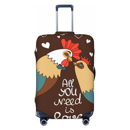 Hygge-Gepäckbezug im skandinavischen Stil, waschbare Kofferbezüge, modische Gepäckbezüge, kratzfester Koffer-Schutz, Hahn und Huhn, groß, 1 Hygge-Gepäckbezug im skandinavischen Stil, waschbare Kofferbezüge, modische Gepäckbezüge, kratzfester Koffer-Schutz, Hahn und Huhn, groß, 1 von Anticsao