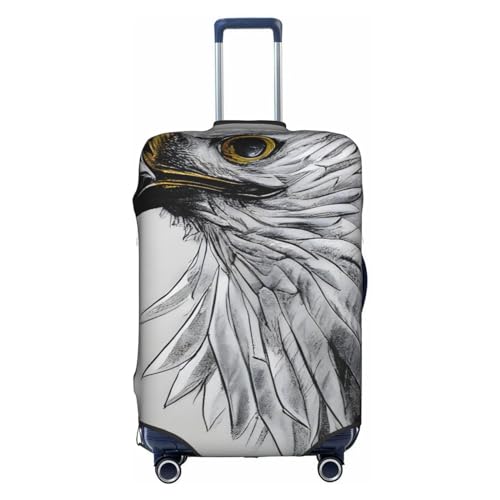 Skizzieren eines Eagle Trolley-Koffer-Schutzhülle, kratzfeste Gepäckabdeckung, Gepäckschutz, 45,7 - 81,3 cm, geeignet für Reisen, Geschäftsreisen, weiß, xl von Anticsao