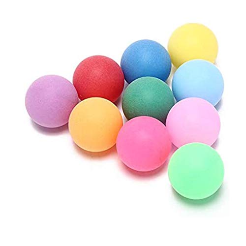 Aoblok Tischtennisbälle, Gemischte Farben, 40 mm, 10/25/50 Stück, für Partyspiele, Lotterieübungen, Werbung, Geschenk für Kinder, Katzenspielzeug, Durable Bunte Tischtennisbälle (50 Stück) von Aoblok