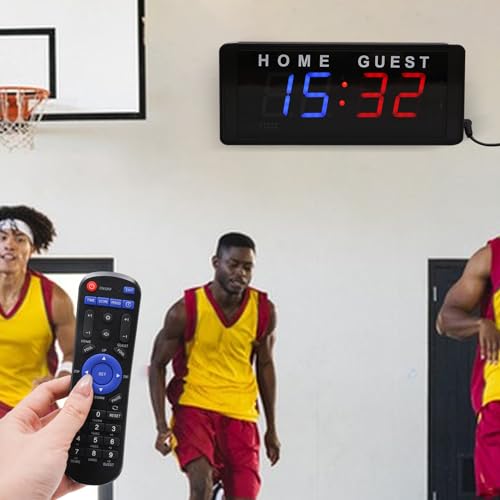 Aohuada Elektronische Anzeigetafel,Mini-Anzeigetafel für Spiele im Innen- und Außenbereich, tragbare elektronische Digitale Tisch-Anzeigetafel, LED-Anzeigetafel für Fußball, Basketball, Volleyball von Aohuada