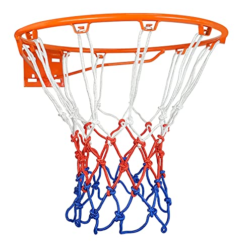 Aoneky Basketballfelgen-Ersatz, Standardgröße, 45,7 cm, mit Netz, 14 mm von Aoneky