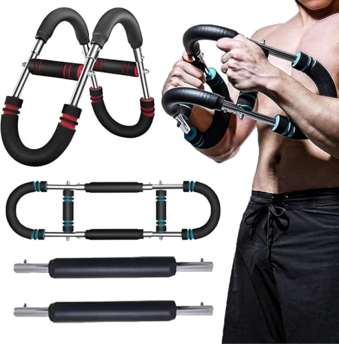Sake Twister Arm Trainer, Twister Arm Exerciser Adjustable Chest Expander Portable Power Twister Bar Muscular Strength Enhancer Thigh Master Trainer Men Upper Body Strength at Home Fitness Equipment(R von Aosrioylt