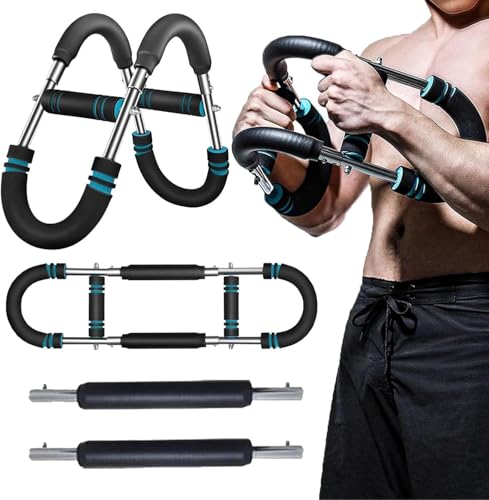 Sake Twister Arm Trainer, Twister Arm Exerciser Adjustable Chest Expander Portable Power Twister Bar Muscular Strength Enhancer Thigh Master Trainer Men Upper Body Strength at Home Fitness Equipment(B von Aosrioylt