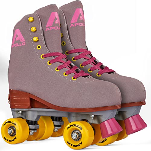 Apollo Disco Roller, Classic Roller | Rollschuhe für Kinder und Erwachsene | größenverstellbare Quad-Skates, 3 Größen, verstellbar von 31 bis 42 | Rollschuhe Damen in schicken Designs von Apollo