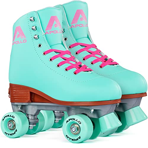 Apollo Disco Roller, Classic Roller | Rollschuhe für Kinder und Erwachsene | größenverstellbare Quad-Skates, 3 Größen, verstellbar von 31 bis 42 | Rollschuhe Damen in schicken Designs von Apollo