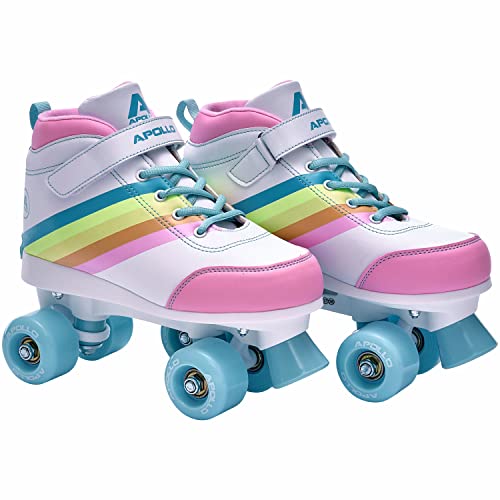 Apollo Disco Roller Soft Boots | Größenverstellbare Kinder Rollschuhe | Bequeme Rollerskates Damen | Rollschuhe Damen & Mädchen in Größen 31-42 | Trendige Roller-Skates für Kids und Erwachsene von Apollo