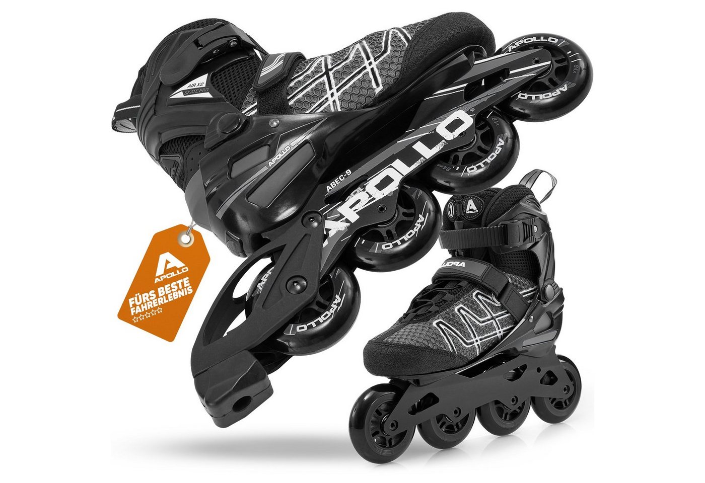 Apollo Inlineskates Fast Entry Inline Skates Inliner Air Flow X2, Inliner für Teenager, Damen und Herren von Apollo