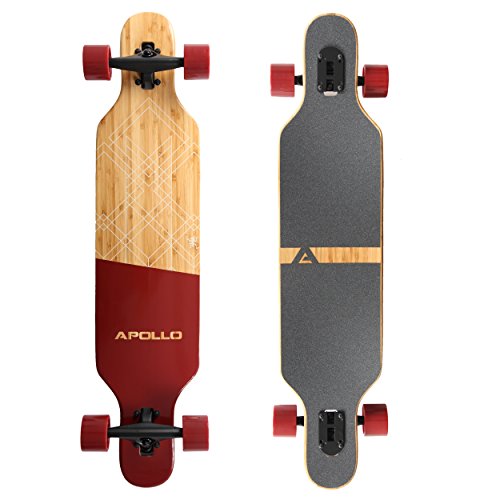 Apollo Longboard Bali Special Edition Komplettboard mit High Speed ABEC Kugellagern, Drop Through Freeride Skaten Cruiser Boards von Apollo