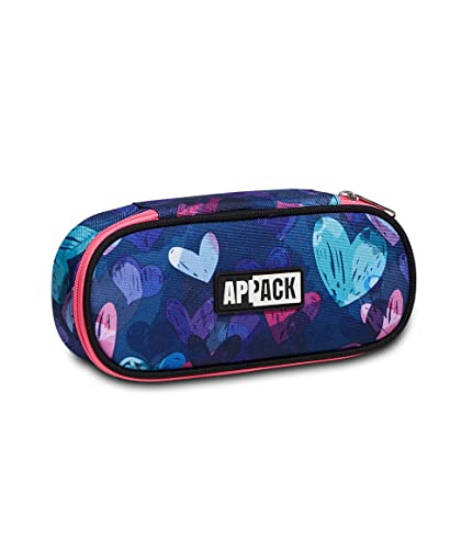 Appack Round Plus Pouch, blau, Stiftfach innen, Schule & Freizeit von Appack