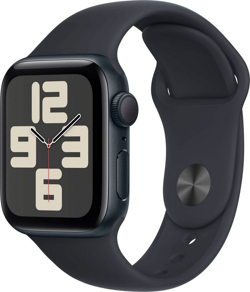 Apple Watch SE GPS 40 mm Aluminium M/L Smartwatch (4 cm/1,57 Zoll, Watch OS 10), Sport Band von Apple
