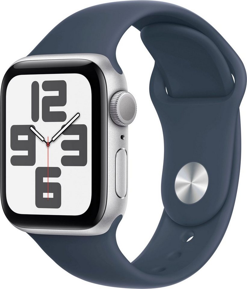 Apple Watch SE GPS 40 mm Aluminium M/L Smartwatch (4 cm/1,57 Zoll, Watch OS 10), Sport Band von Apple