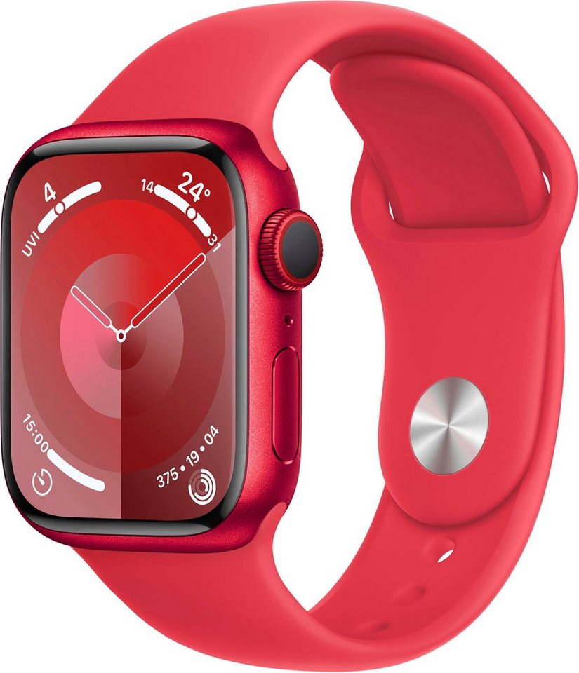 Apple Watch Series 9 GPS + Cellular Smartwatch (4,1 cm/1,6 Zoll, Watch OS 10), Sport Band von Apple