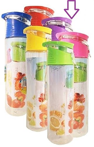 Aqua Laser Trinkflasche Trutti mit Obstfilter, 700 ml, versch. Farben (lila) von Aqua Laser