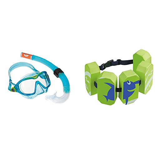 Aqualung Sport Mix Maske und Schnorchel Combo & Beco 96071 8 - Schwimmgürtel Sealife, für 2-6 Jahre, 15-30 kg, grün von Aqua Lung