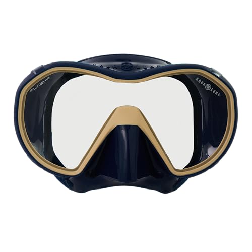 AQUALUNG Unisex-Adult PLAZMA Masks, Navy/Sand, Einheitsgröße von Aqua Lung