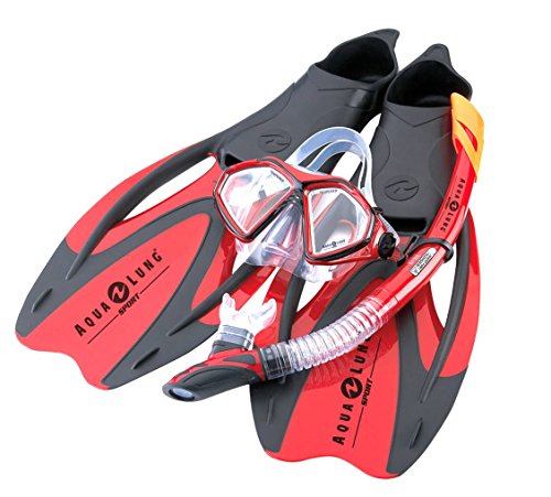 Aqua Lung Sport Proflex X Set aus Maske, Schnorchel und Flossen 3XL rot von Aqua Lung
