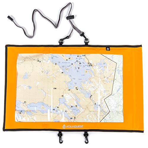 Aqua Quest Trail Map Case - 100% wasserdichte Kartentasche - Gelb von AQUAQUEST