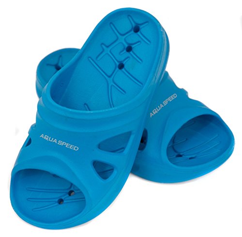 Aqua Speed® Florida Kids Badelatschen Größe 28-35, Farbe:Blue;Größe:33 von Aqua Speed