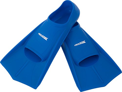Aqua-Speed® HIGH TECH Kurze Trainingsflossen | Schwimmflossen | Schwimmtraining | Kurzflossen | Taucherflossen | Größen 33-48, Modell:blau/11, Größen:47/48 von Aqua Speed