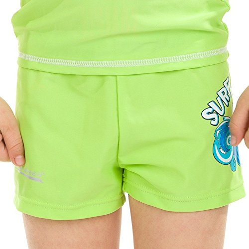 Aqua Speed® SURF Club Kinder Aqua-Shorts (Strandbekleidung Badehose UV-Schutz Baden), Farbe:Green/Turquoise;Größe:7 Jahre von Aqua Speed