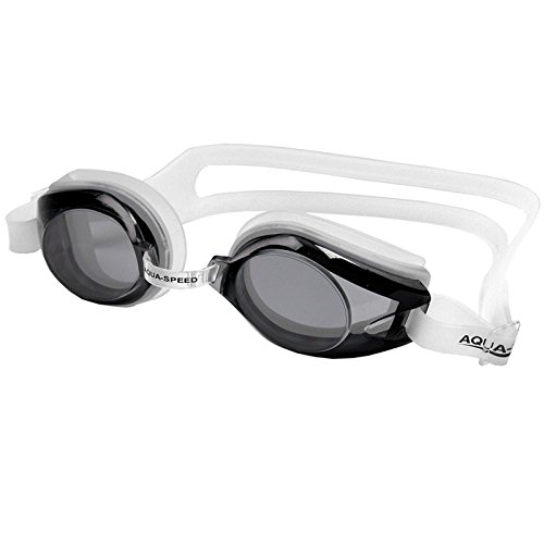 Aqua-Speed Herren x Schwimmbrille, White/Dark Tinted Lens, Einheitsgröße von Aqua Speed
