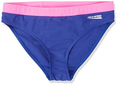 Aqua-Speed Damen Fiona Briefs Womens Swimwear Badeanzug, Neon-Pink/Königsblau, 48 von Aqua Speed