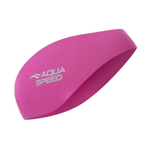 Aqua Speed EARBAND JR. Stirnband aus Neopren für Kinder | Schwimmstirnband | Rosa | Blau | 50 cm | Schwimmstirnband | Haarband, Farbe:pink von Aqua Speed