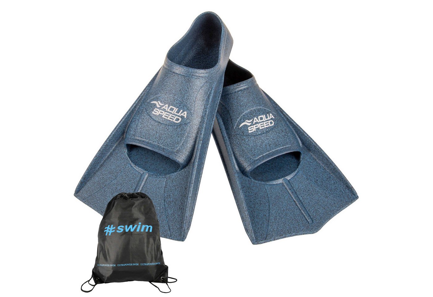 Aqua Speed Flosse Kurze Schwimmflossen Silikon teils recycelt Perfekt fürs Training, Effektive Beinmuskulatur-Stärkung für alle Schwimmstile von Aqua Speed