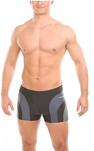 Aqua-Speed Herren 5908217624161 Sasha Swim Shorts, Schwarz/Grau/Hellgrau, 3 X Große von Aqua Speed