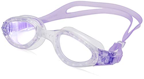 Aqua-Speed Herren ETA Monoblock Schwimmbrille, klar/violett getönte Gläser, Einheitsgröße von Aqua Speed