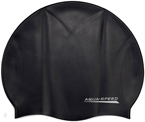 Aqua-Speed Herren Mono Silicone s Badekappe, Schwarz, Einheitsgröße von Aqua Speed