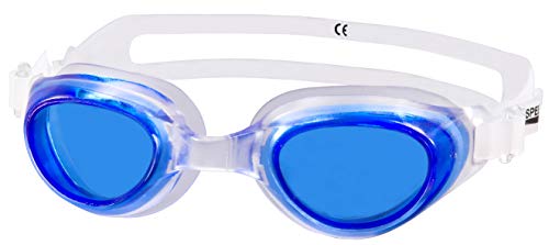 Aqua Speed® AGILA JR Schwimmbrille Goggle Sicherheitsglas AntiFog UV, Farbe:Blau von Aqua Speed