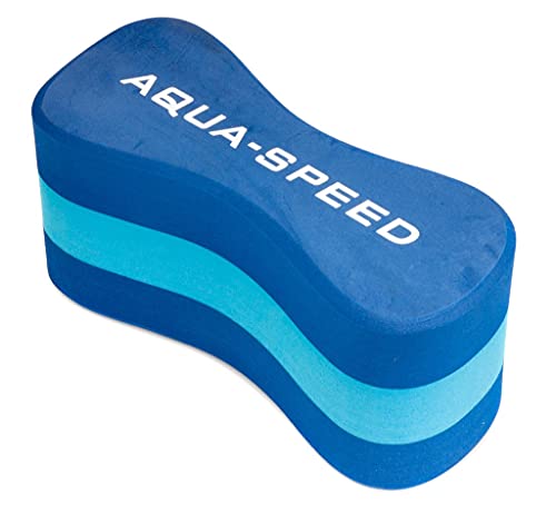 Aqua Speed Pull Buoy Schwimmhilfe | Geschwungenes Design | 3 Schichten | Schwimmtraining | Eva-Schaum, Farbe:blau/01 von Aqua Speed