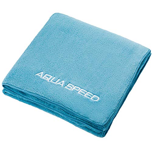 Aqua Speed Sporthandtuch 70x140 Fitnessstudio | Reisehandtuch schnelltrocknend | Mikrofaser Handtuch | Travel Towel | Blau 350g | Sammlung Microfaser | Dry Coral von Aqua Speed